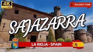 SAJAZARRA 4K 🇪🇸 WALKING TOUR🚶‍♂️🍷 La Rioja SPAIN☀️