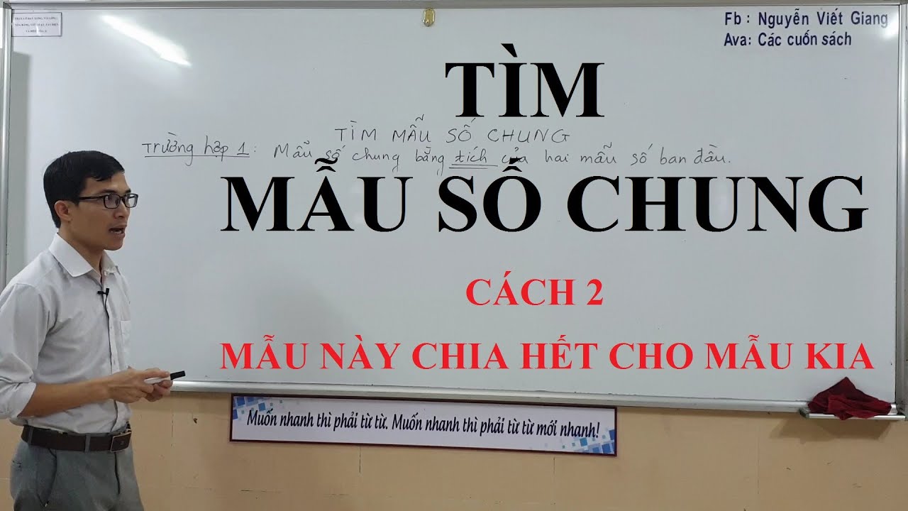 Tìm Mẫu Số Chung - Phần 2 - Toán Lớp 4 - Youtube