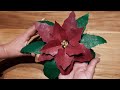 Cómo hacer Flores Navideñas🎄🎅 Fácil y rápido| Manualidades Navideñas 🎄reciclaje de caja de carton