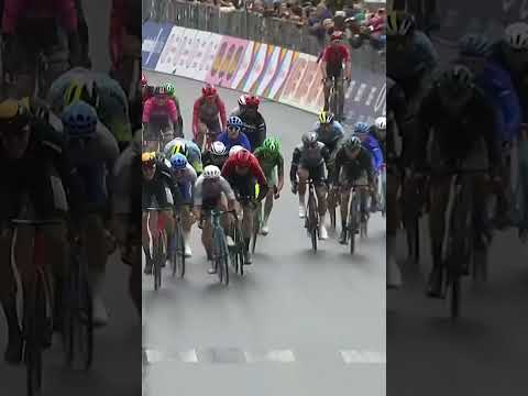 🚲 L'arrivée victorieuse de Kaden Groves sur la 5e étape du Giro #cycling #shortsvideo #shorts