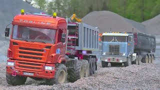 Liebherr R970 RC / Load the Arocs, K-700 & Scania 6x6 / Mega RC Zone