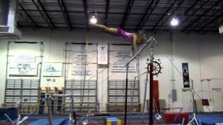 7 year old Kyrie, Level 6 bar routine