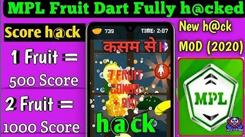 MPL FRUIT DART FULLY H@CKED ❗MOD APK UNLIMITED SCORE TRICK
