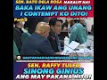 Sen. Bato Dela Rosa nagalit na, baka ikaw ang una kong ipakulong dito!!