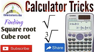 Solve square root and cube root using | Casio fx-991es plus scientific Calculator Tricks in Hindi