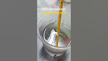 110°C  thermometer temperature test