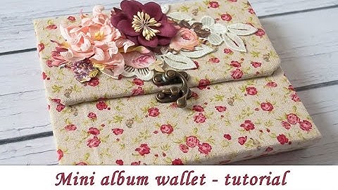 Mini album - Wallet - tutorial by Ola Khomenok