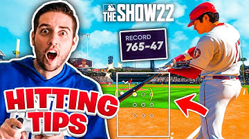 the BEST HITTING TIPS by a TOP PLAYER in MLB THE SHOW 22!!