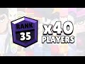 40 players fight for their first rank 35