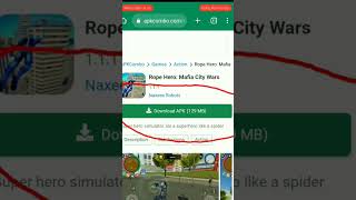 Rope Hero mafia city wors download mod APK 👍⭐⭐ #short #tranding #YouTube#ropehero screenshot 5