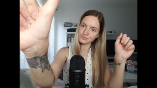 ASMR | PURE hand sounds and movements + mouth sounds with the blue yeti / english whispering