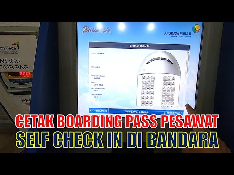 HOW TO PRINT YOUR OWN BATIK AIR PLANE BOARDING PASS AT THE AIRPORT