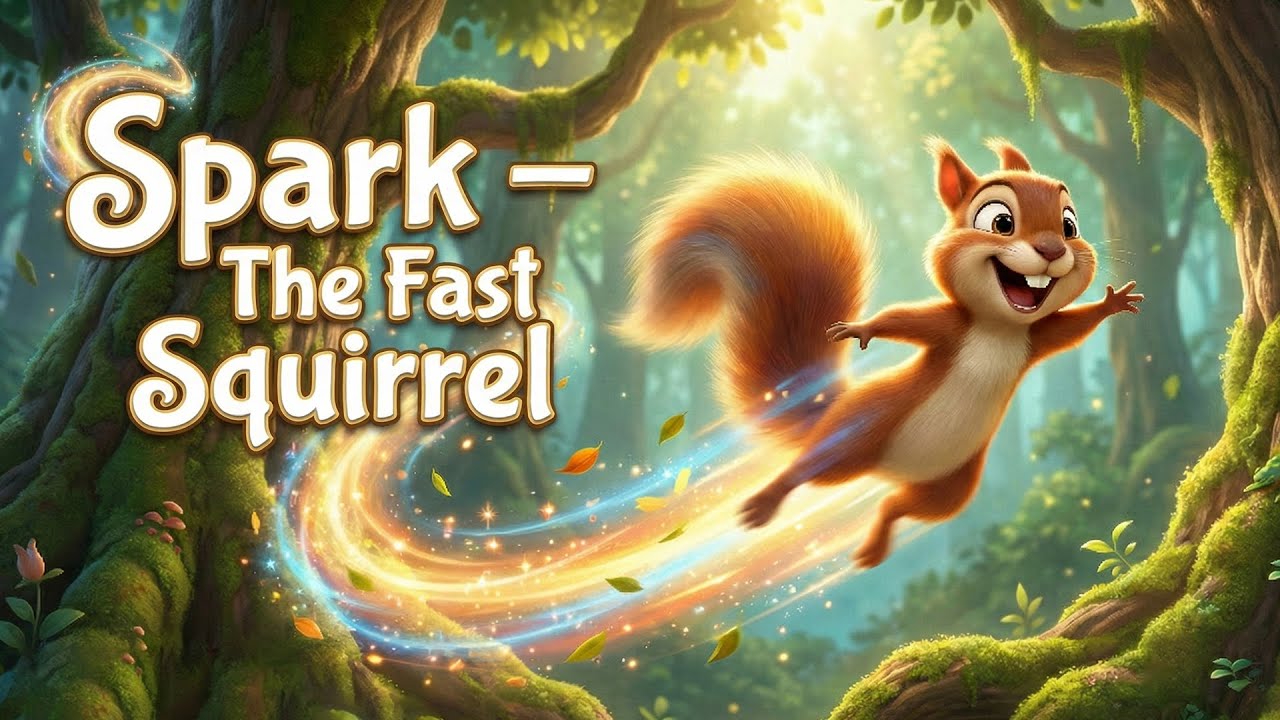 Spark the Fast Squirrel – Fun Kids Story About Speed and Care | Animated Moral Story