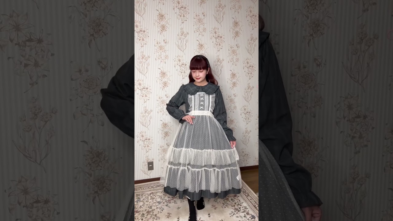 しまみさチュールドットエプロン着回し🎀受注締切6月29日迄🎀 #青木