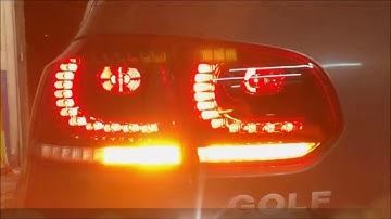 Sequential LED Tail Lamps to fit the VW Golf MK6 smilar to GTD GTI R