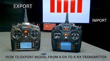 HOW TO IMPORT MODELS INTO A SPEKTRUM NX TRANSMITTER FROM A DX TRANSMITTER E-FLITE AS3X BNF RTF
