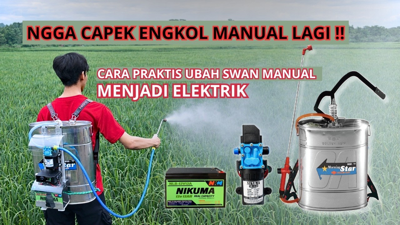Tutorial Cara Upgrade Ubah Paling Praktis dan Rapi Swan Engkol Manual jadi Elektrik