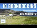 Ep. 84: 10 Boondocking Do's and Don'ts | RV camping tips tricks how-to etiquette