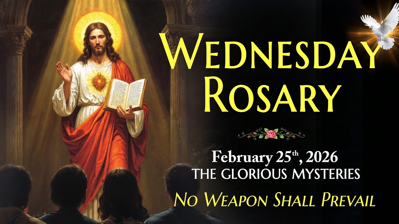 Wednesday Holy Rosary ❤️ February 25, 2026 ❤️ Glorious Mysteries Of The Rosary [Virtual]
