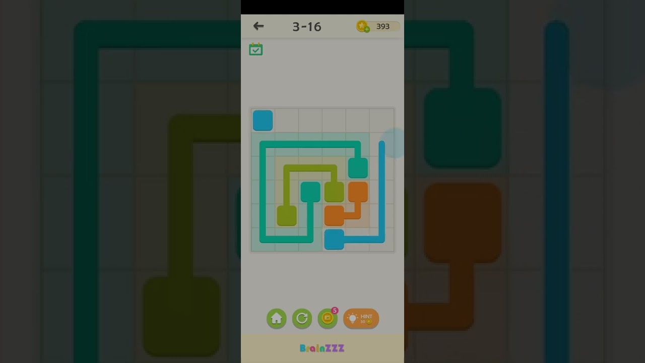 BrainZZZ Flow Puzzle Level 3-16 | 