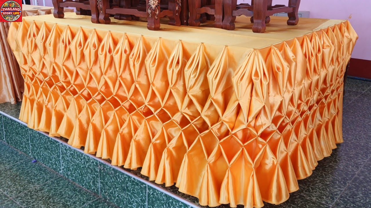 DIY 70 Elegant Cloth Decoration Table skirting Thai style THAILAND