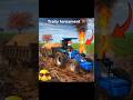 "Tractor Trolley Tournament 😈🔥 Mud Race + Fire Stunt 😱 Indian Farming Game"