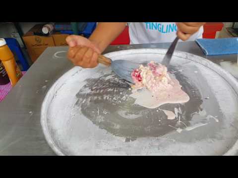 Как делают в Тайланде мороженое / How to make ice cream in Thailand