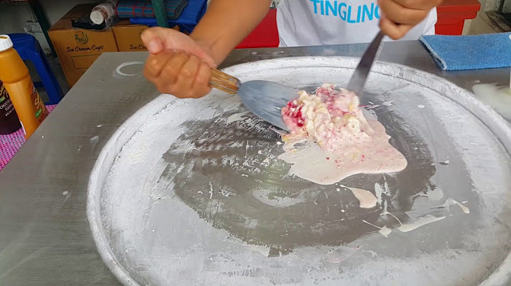 Как делают в Тайланде мороженое / How to make ice cream in Thailand