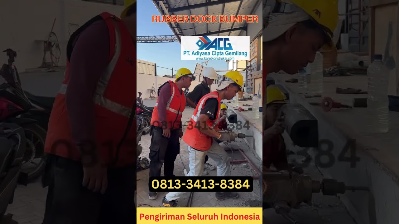 Rubber Dock Bumper Gudang Surabaya