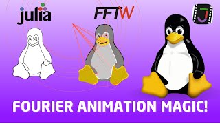 Javis.jl - How Fourier Transforms Brought Linux's Penguin to Life #javis #linux #animationart