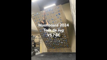 Moonboard 2024 benchmark: Tour de Jug (V5 / 6C)