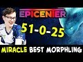 BEST Morphling of EPICENTER — 51/0/25 in all games by MIRACLE