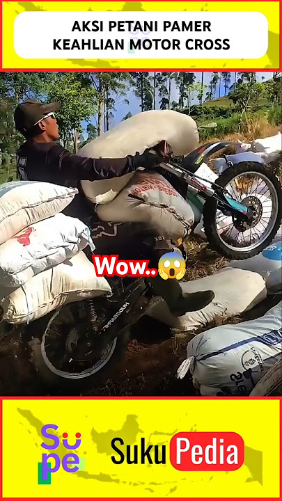 AKSI KEREN PETANI PAMER MOTOR CROSS😲#viralvideo #heboh #trendingshorts