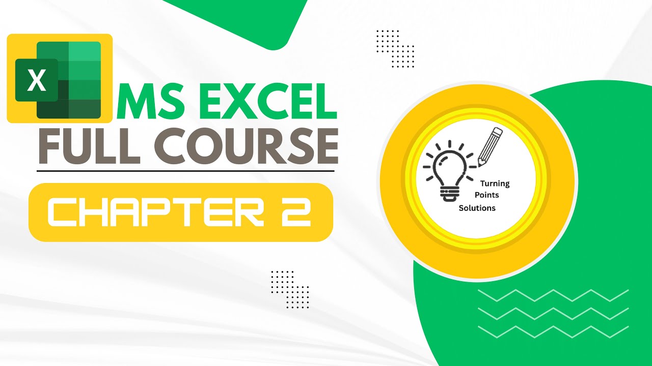 MS Excel full course for Beginner | Excel tutorail | Chapter : 2 ...