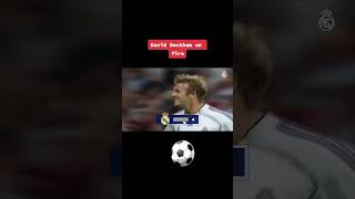 David Beckham On Fire