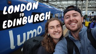 OUR FIRST TRAIN TRIP | TRAIN TO SCOTLAND FROM LONDON | LUMO TRAINS
