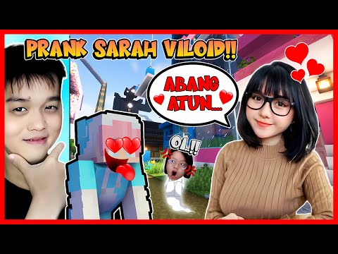 PRANK @SarahViloid SAMPE JATUH CINTA !! MOMON CEMBURU !! Feat @sapipurba Minecraft