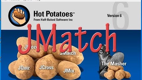 HOW TO MAKE A MATCHING EXERCISE USING HOTPOTATOES