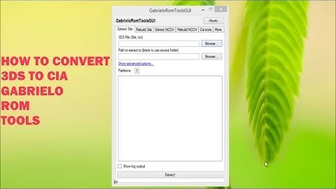 How to convert a 3ds file to cia! GabrieloRomToolsGUI!