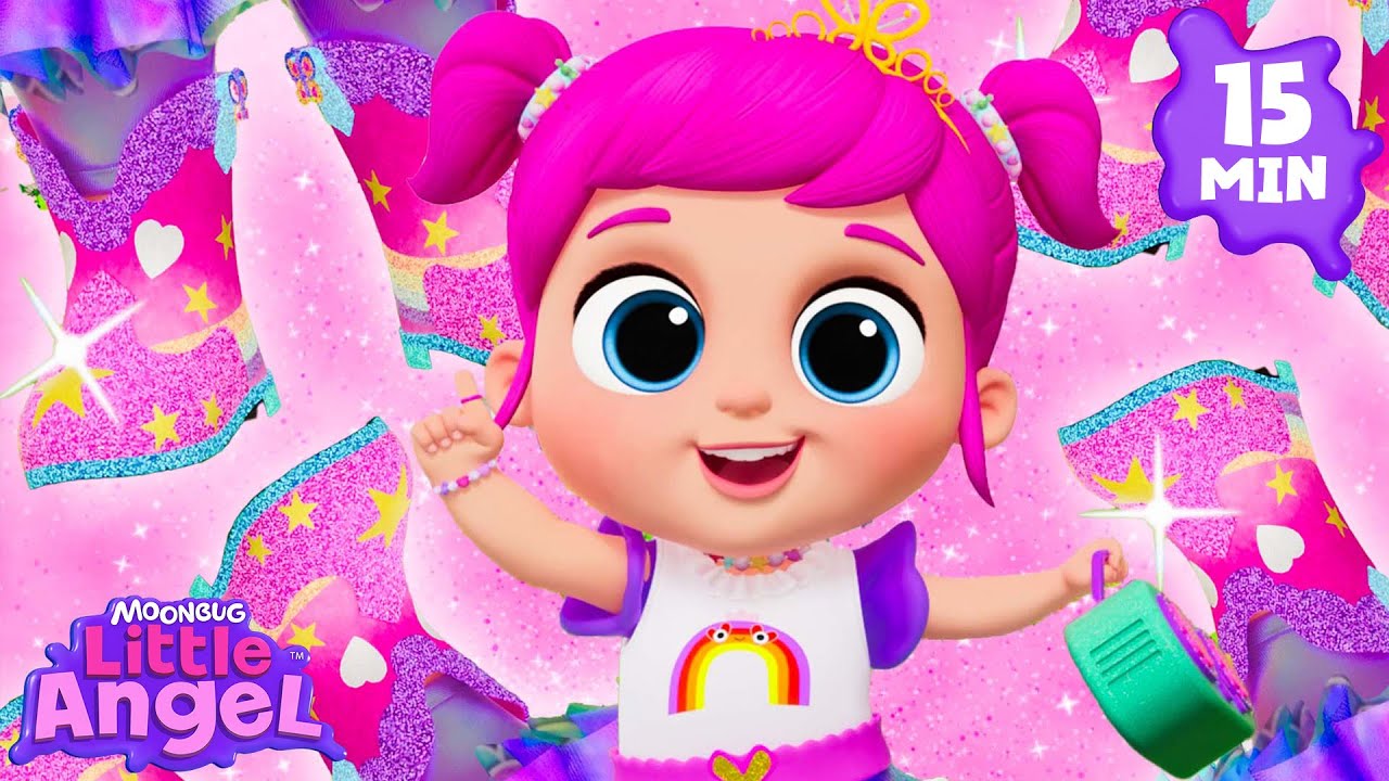 My New Shiny Shoes! 👟✨ | Little Angel | Preschool Kids Songs