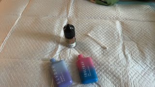 Refilling ElfBar disposable vape also comparison to the TrulyBar.  Pros and cons . Salt Nic Specs