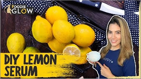 DIY Lemon Serum For Stretch Marks | How To Remove Stretch Marks | The Foodie Glow