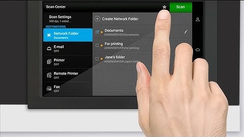 Scan Center—Creating a shortcut for users