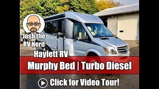 2017 Leisure Travel Vans Unity 24MB Murphy Bed Mercedes Sprinter Turbo Diesel Used B+ Motor Home