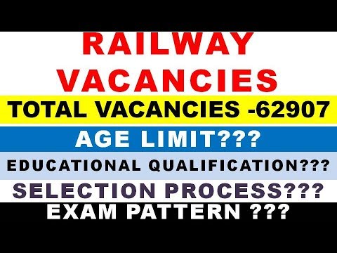 Railway Vacancies 2018 | Must Watch