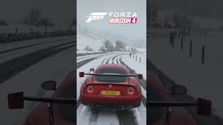 Which Forza had Better Snow?? Alpha Romeo 8C #forzahorizon6 #racing #comparison