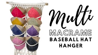 How to Macrame a Baseball Cap Hanger | Versatile & Adjustable | Step by Step Tutorial