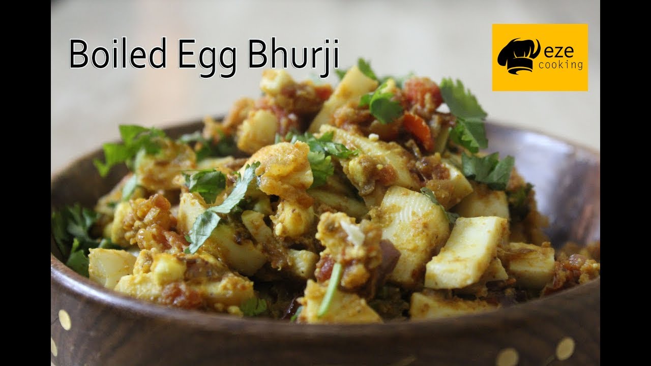 Boiled egg bhurji quick and easy egg recipe YouTube