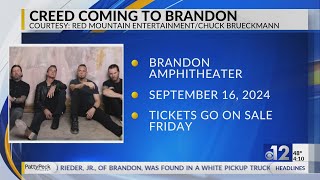 CREED to perform at Brandon Amphitheater in 2024