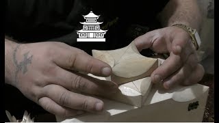 Китайский домик пагода, резьба по дереву Китайский домик пагода, резьба по дереву
